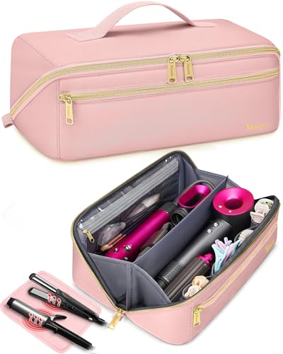 Image 11 of Pink / X-Large for the product Mancro Hair Tools Travel Bag Compatible with Shark Flexstyle
