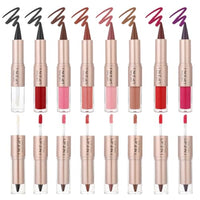 Thumbnail for Image 31 of BAISEN DIARY 2-in-1 Double-Ended Matte Lip Liner & Lip Gloss Duo