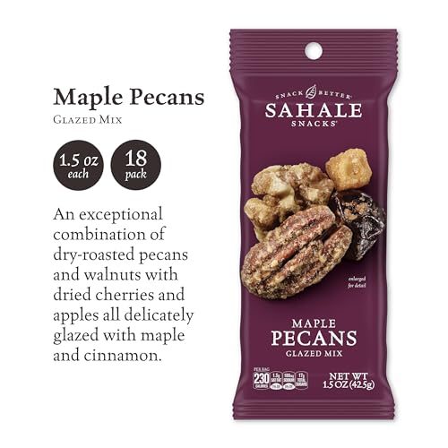 Image 2 of Sahale Snacks Maple Pecans Glazed Mix, 1.5 Oz Grab & Go Bags (18 Packs)