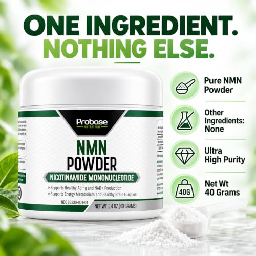 Image 3 of Probase Nutrition Longevity Pure NMN Powder 40 Grams