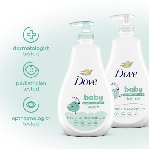 Image 6 of Baby Dove Sensitive Skin Care Baby Wash For Baby Bath Time Fragrance Free Moisture Hypoallergenic 20 oz