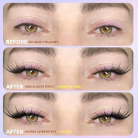 Thumbnail for Image 4 of EYDEVRO Wispy Lash Clusters Fairy Fox Eye Eyelash Clusters with Spikes