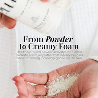 Thumbnail for Image 3 of Amallow Enzyme Powder Face Wash - Gentle Exfoliating Powder-to-Foam Cleanser with Rice Powder, Papaya Enzymes & Oat Flour - Facial Cleanser for Sensitive Skin