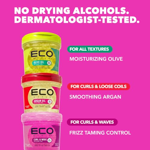 Image 6 of Eco Style Ecoco Eco Style Hair Gel - Curl And Wave - 16 Oz