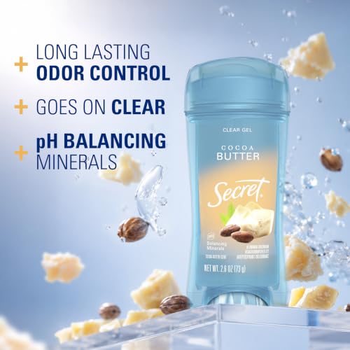 Image 2 of Secret Antiperspirant Deodorant for Women, Cocoa Butter Scent, 2.6 oz