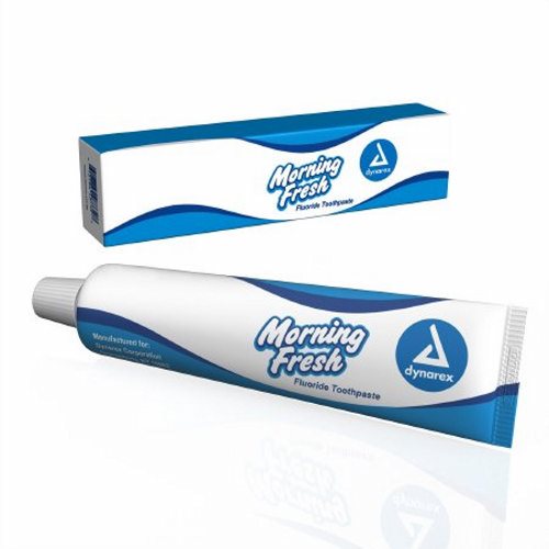 Toothpaste Morning Fresh Mint Flavor 2.75 oz. Tube 2.75 Oz by Dynarex