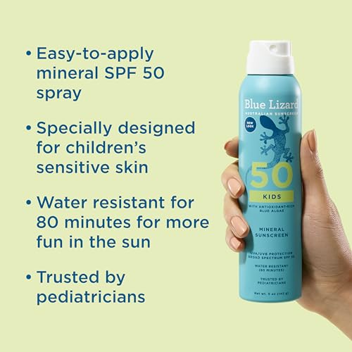 Image 2 of BLUE LIZARD Sunscreen SPF 50+ Spray Kids 5 Fl Oz Pack of 2