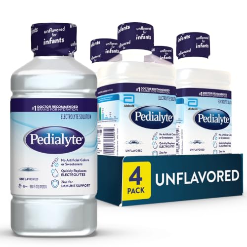 Image 1 of Unflavored / 33.8 Fl Oz (Pack of 4) for the product Pedialyte Electrolyte Drink