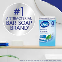 Thumbnail for Image 2 of Dial Antibacterial Bar Soap, Spring Water, 32 Bars, 8 Count (Pack of 4)