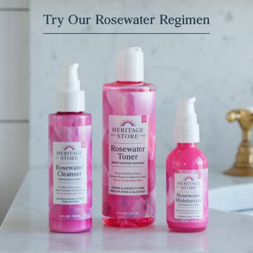 Image 6 of HERITAGE STORE Rosewater Facial Splash, Hydrating Toner, 1 Gallon