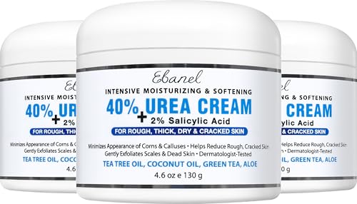 Image 3 of 4.6 Ounce (Pack of 3) for the product Ebanel Urea Cream 40% plus Salicylic Acid for Dry Cracked Feet Skin
