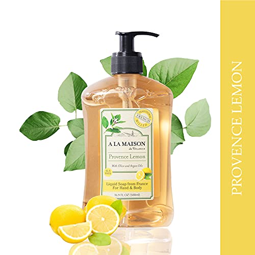 Image 3 of A LA MAISON Provence Lemon Liquid Hand Soap 16.9 oz Bottle