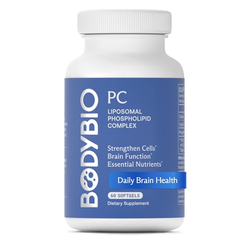 Image 1 of Unflavored / 60 Count (Pack of 1) for the product BodyBio PC - Phosphatidylcholine for Brain, Cellular & Cognitive Health