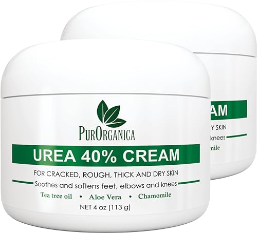 Image 3 of 4 Ounce (Pack of 2) for the product PurOrganica Urea Cream 40% for Dry Cracked Heels and Calluses