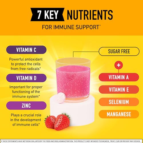 Image 2 of Airborne Immune Support Effervescent Tablets, Very Berry Flavor - 30ct