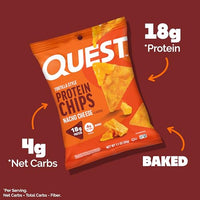 Thumbnail for Image 3 of Quest Nutrition Nacho Cheese Tortilla Style Protein Chips, 1.1 oz (Pack of 4)