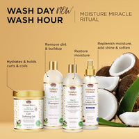 Thumbnail for Image 6 of African Pride Moisture Miracle Hydrate & Hold Curl Defining Gel for Curly & Coily Hair, 18oz, Pack of 3