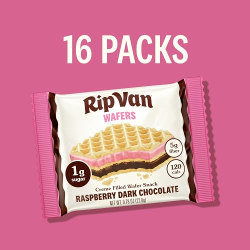 Image 6 of RIP VAN Raspberry Dark Chocolate Wafer Cookies, 16 Count