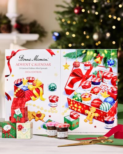 Image 2 of Bonne Maman Advent Calendar 2026, 24 Mini Jam Jars