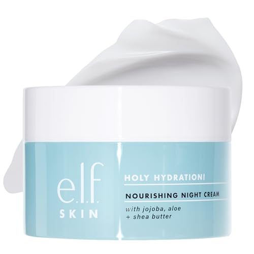 Image 1 of 1.76 Ounce (Pack of 1) for the product e.l.f. SKIN Holy Hydration! Nourishing Night Cream, Ultra-Hydrating Moisturizer, Infused with Shea Butter, Soothes Skin, 1.76 Oz