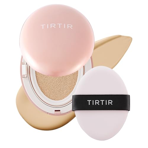 Image 28 of 21W Natural Ivory / 0.63 Fl Oz (Pack of 1) for the product TIRTIR Mask Fit All Cover Pink Cushion Foundation