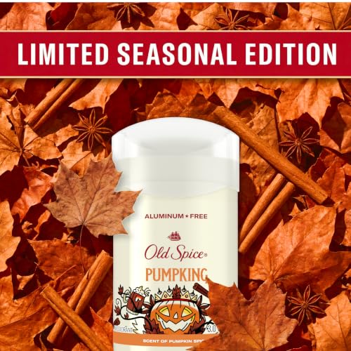 Image 6 of Old Spice Men's Deodorant, Pumpking, Aluminum Free, Scent of Pumpkin Spice, Smooth Glide, 3 Ounce (Pack of 12)