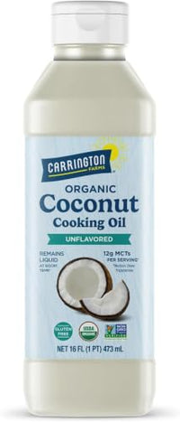 Thumbnail for Image 1 of Default Title for the product Carrington Farms Organic Liquid Coconut Cooking Oil, 16 Fl Oz