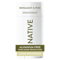 Thumbnail for Image 1 of Default Title for the product Native Deodorant Contains Naturally Derived Ingredients, 72 Hour Odor Control, Deodorant for Women and Men, Aluminum Free, Bergamot & Pine 2.65oz