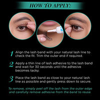 Thumbnail for Image 5 of Ardell Natural Lashes False Eyelashes, 104 Black, 4 Pack