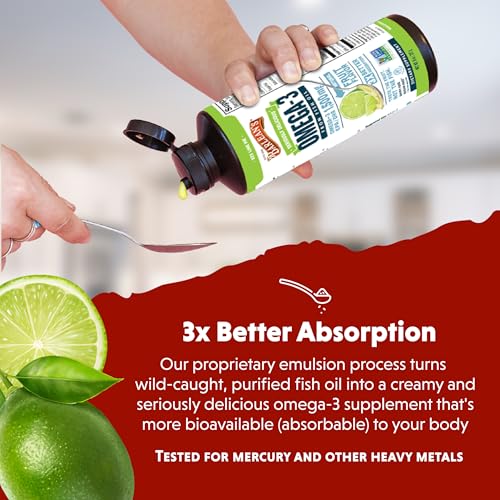 Image 4 of Barlean's Key Lime Pie Omega-3 Fish Oil Liquid, 8oz
