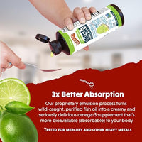 Thumbnail for Image 4 of Barlean's Key Lime Pie Omega-3 Fish Oil Liquid, 8oz