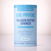 Thumbnail for Vital Proteins Collagen Peptides Powder Advanced with Hyaluronic Acid & Vitamin C, Collagen Supplements, Unflavored, 12 Servings