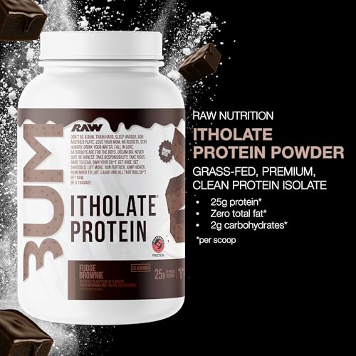 Image 2 of RAW Whey Isolate Protein Powder, Fudge Brownie - 25 Servings