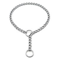 Thumbnail for Image 11 of Herm Sprenger Chrome Plated Steel Dog Collar with Short Flat Links Choke Chain Two O-Rings