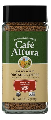 Image 1 of Default Title for the product Cafe Altura Instant Organic Coffee, Medium Roast, 3.53 Oz Jar