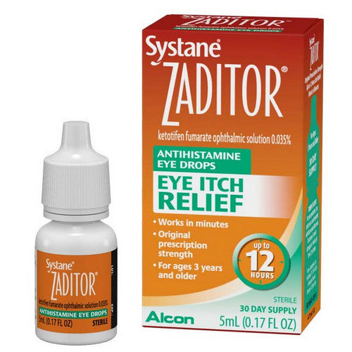 Alcon Zaditor Eye Itch Relief Drops 0.17 Oz