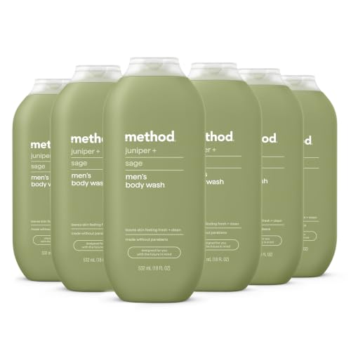 Image 9 of Juniper + Sage / 18 Fl Oz (Pack of 6) for the product Method Men’s Body Wash