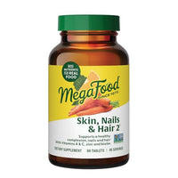 Thumbnail for Image 1 of 45 Day | 90ct for the product MegaFood Skin, Nails & Hair 2, with Biotin, Vitamin A, C & Zinc, 90 Tablets