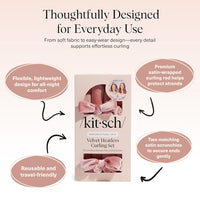 Thumbnail for Image 4 of Kitsch Velvet Heatless Curls Overnight Set - Terracotta