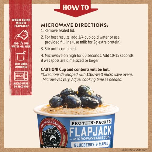 Image 5 of KODIAK CAKES Pancake On the Go, Blueberry and Maple, 2.16 Ounce (Pack of 12)