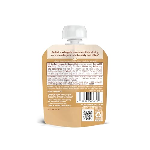 Image 7 of Happy Baby Nutty Blends Stage 2 Baby Food Pouches