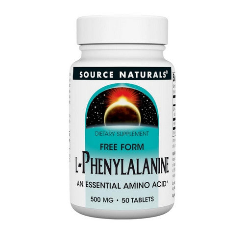 Source Naturals L-Phenylalanine 500 mg 50 Tabs