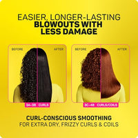 Thumbnail for Image 3 of Marc Anthony Curl to Straight Ultimate Blowout, Anti-Frizz & Heat Protector 6.7 fl oz