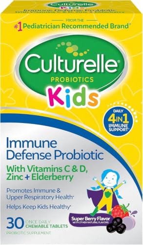 Image 1 of 30 Count (Pack of 1) / Kids Immune Defense Probiotic for the product Culturelle Kids Daily Immune Defense Probiotic Chewables