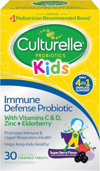 Thumbnail for Image 1 of 30 Count (Pack of 1) / Kids Immune Defense Probiotic for the product Culturelle Kids Daily Immune Defense Probiotic Chewables