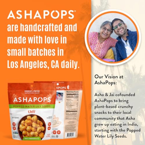 Image 3 of AshaPops Popped Water Lily Seeds, Chili, 1 oz Bags, Pack of 1