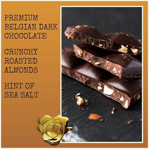 Image 3 of Chocolove Almonds & Sea Salt Dark Chocolate Bars 3.2 oz Bar (12 Pack)