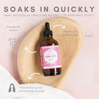 Thumbnail for Image 3 of Leven Rose Emu Oil 100% Pure Natural Scar Minimizer Anti Aging Skin Moisturizer 16 oz