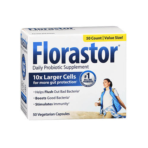 Florastor Maximum Strength Probiotic Dietary Supplement Capsules 250 Mg 50 caps