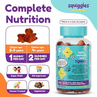 Thumbnail for Image 4 of Squiggles Kids Multivitamin + Iron Gummies, Low Sugar Gummy Vitamins, 100ct
